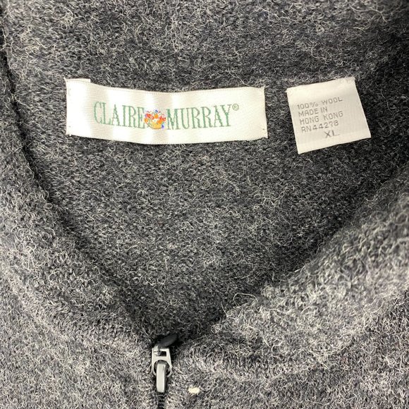 Claire Murray Vintage 100% Wool Christmas Cardigan - Picture 7 of 10